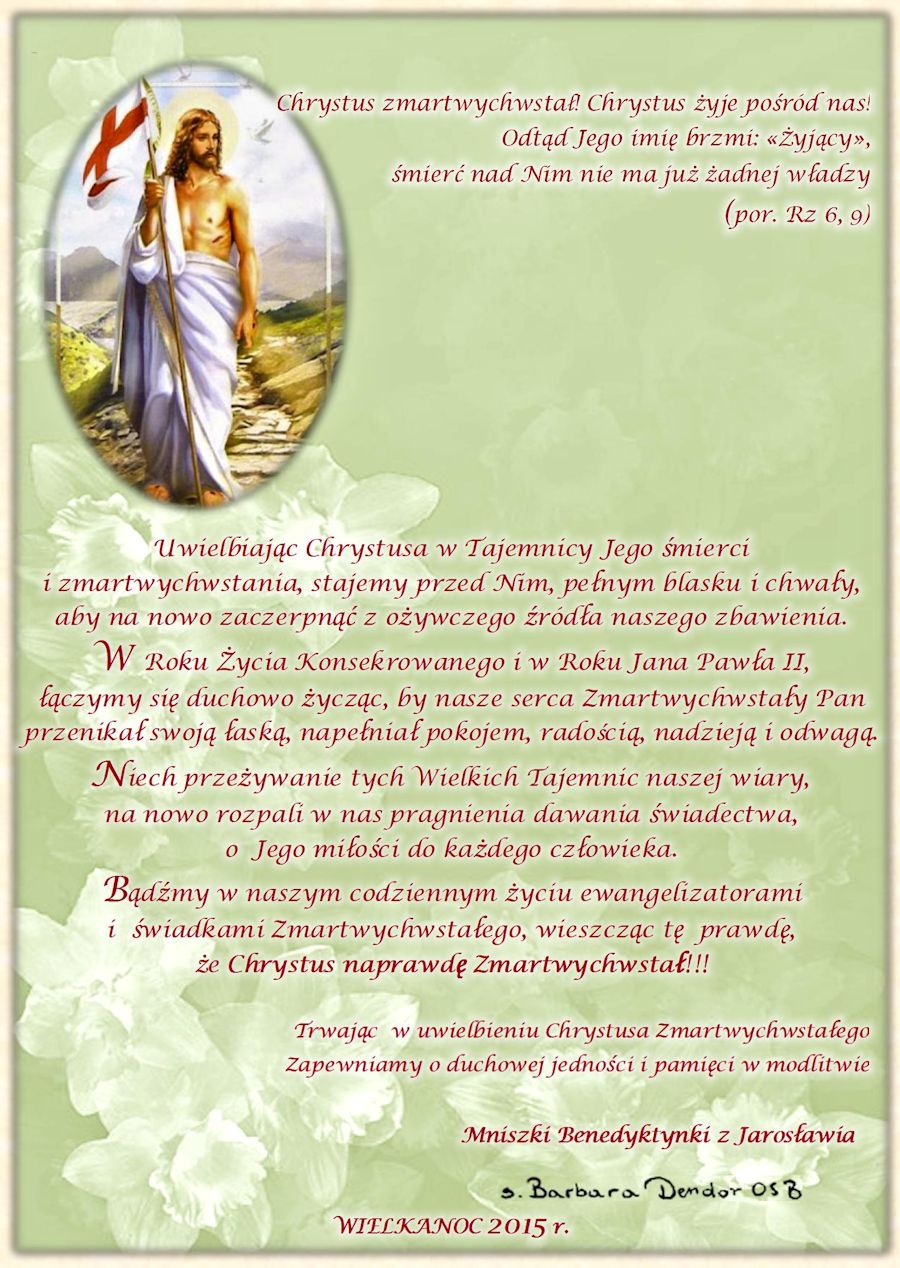 S.Barbara Życzenia Wielkanocne 2